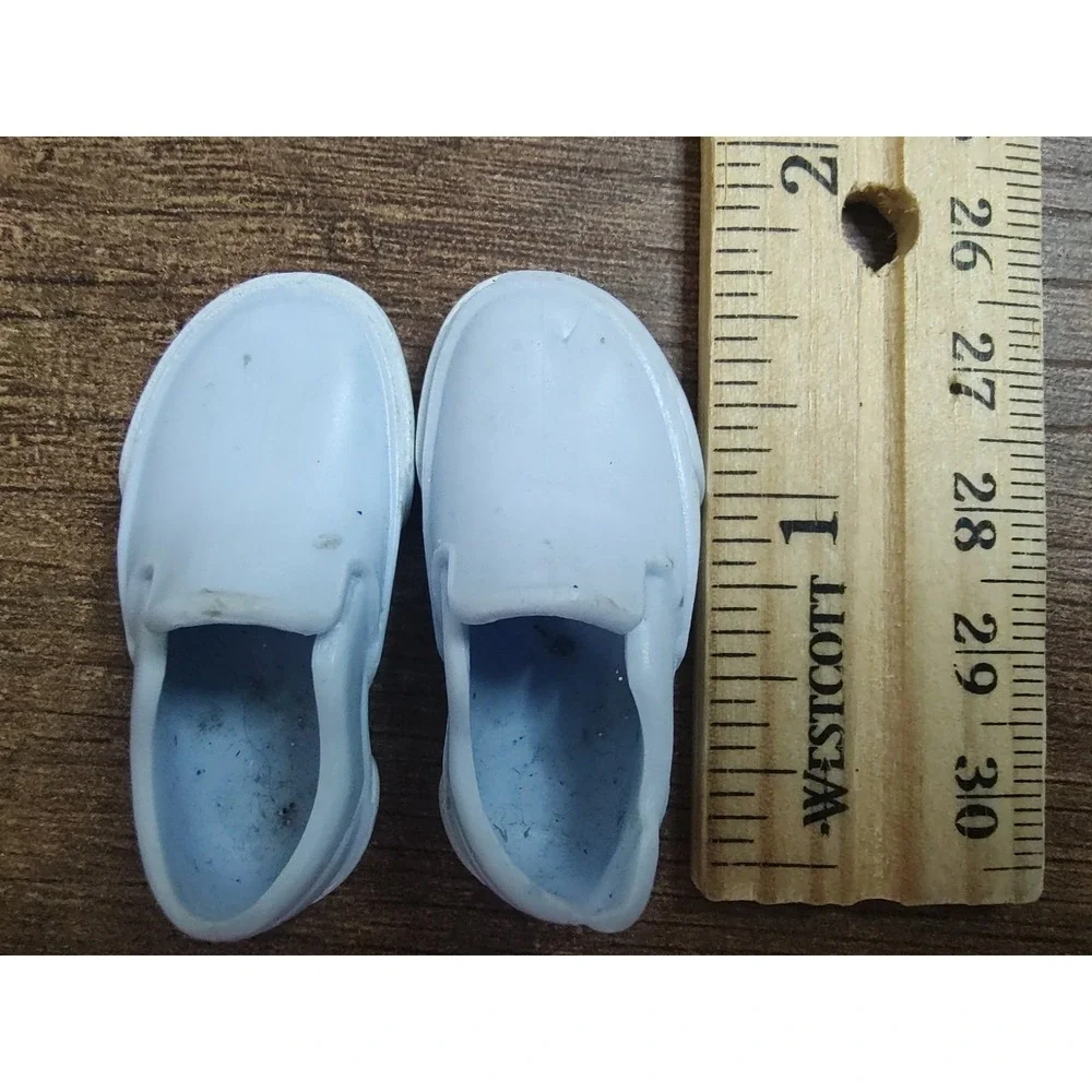 BLUE WHITE COLORED CASUAL SLIP ON SHOES FOR KEN DOLL Vans Style